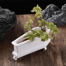 Maceta de Ataúd, Soporte de Decoración de Plantas Suculentas, Adornos Decorativos de Escritorio para Macetas, Color