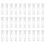 30Pcs Vertical Blind Stem Replacement White Stems for Vertical Window Blind Vertical Blind Carrier Stem 2