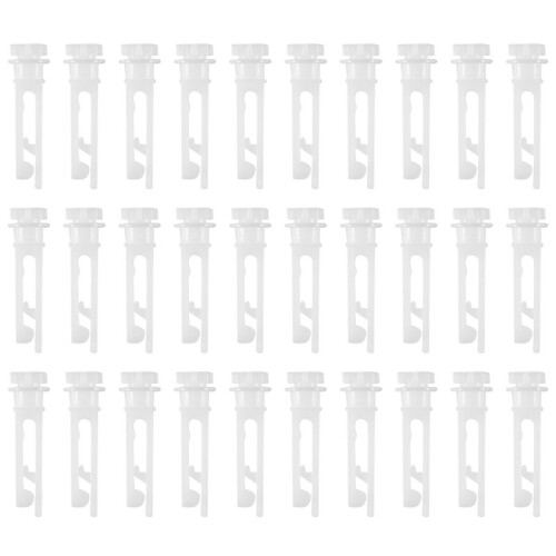 30Pcs Vertical Blind Stem Replacement White Stems for Vertical Window Blind Vertical Blind Carrier Stem 1