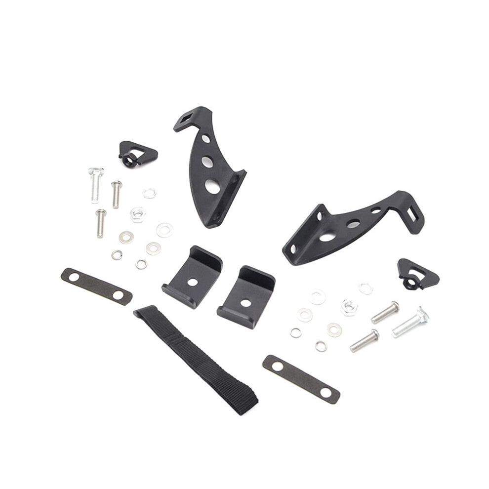 Lifting Jack Stands Hi Lift Jack Bracket Door Hinge Hood Hinge Mount Kit For 2007-2020 Jk Jl Jku Jlu Black 4713160602842