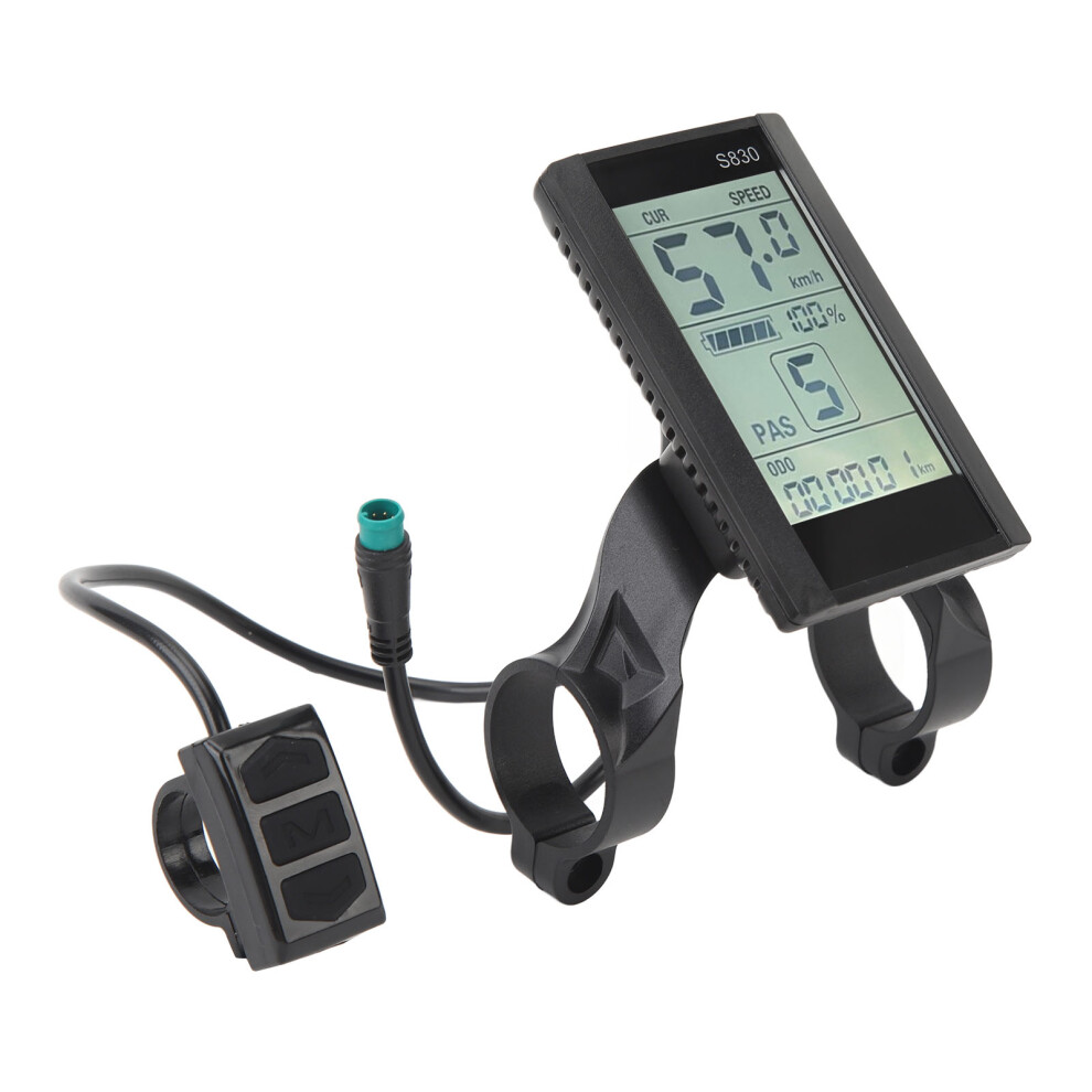 Electric Bike Lcd Display Panel 24V 36V 48V Waterproof S830 With 5Pin 8411388745674