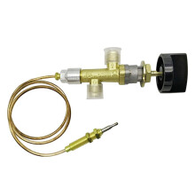 Low Pressure Propane Gas Fireplace Fire Pit Flame Failure Safety Control Valve Kit 5/8-18UNF (3/8Inch Flare)