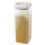 Sealed Plastic Jar with Lid Transparent Square Sealed Storage Jar Quick Pull Lid Design Kitchen Food Storage Jar L 1