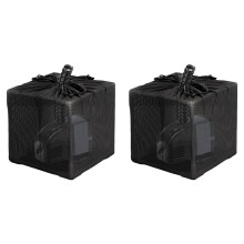 2sets 26CM Vijverpompfilterzak voor Vijverfilterbox met Trekkoord, Anti-Verstoppingspompbarrièrezak voor Buitenvijvers
