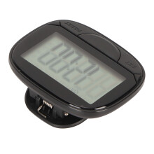 Multifunctional Pedometer with Big Screen, 2D Step Counter, Black