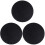 3St Desktop Mouse Mat Zwart Microfiber Rond Langdurig Comfort 2