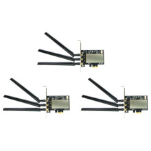 3X für Broadcom Bcm94360CSAX Bcm943602CS Bcm94331CSAX WLAN Karte Desktop PCI-E Konverter Adapter + Antenne