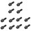 12Pcs Black Wheel Bolt Lug Nut for  E30 E36 E46 E60 E90 36136781150 1