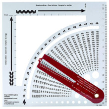 Knitting Gauge Converter - Knitting Stitch Calculator and Counting Frame Ruler, Knitting Tools for Sweater Knitting