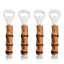 Bamboo Handle Bottle Opener Portable Bottle Opener Suitable for Restaurants and Home Use Beer Bottle Opener