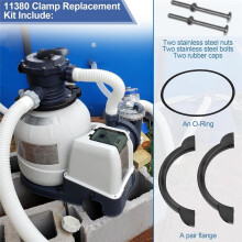 11380 Clamp Collar for Above Ground Pool Pump- for SX2100 Krystal Clear Sand Filter Pump and SX2800 Filter