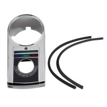 Motorcycle Speedometer Dash Cover Panel for Heritage Softail Springer Electra Glide Fat Boy FLSTF Chrome