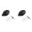 2Set Pottery Tools Supplies Ceramic Precision Applicator 3 Ounce Set Applicator Tips (Black) 1