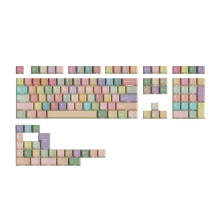 Double Print Keycaps Dye-Sub PBT Side Light Profile 131 Keys for Mechanical Keyboard ISO Layout F75 Spain