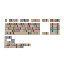 Double Print Keycaps Dye-Sub PBT Side Light Profile 131 Keys for Mechanical Keyboard ISO Layout F75 German
