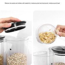 Food Jar Dispenser Safe Airtight High Capacity Grains Cereal Bucket Dispenser for Kitchen Food Storage Cereal Bucket A