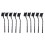 10 Pcs Black Non Slip Handle PCB Rework ESD Anti Static Dust Brush 17cm 1