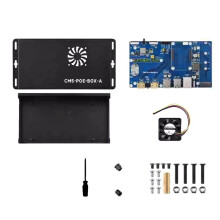 For Raspberry Pi Compute Module 5 IO Board Kit with PoE Gigabit Ethernet RJ45 for RPi CM5 PoE Expansion Board UK PLUG