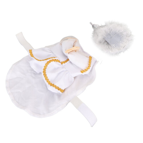 Angel Pet Costume M Abrasion-Resistant Polyester