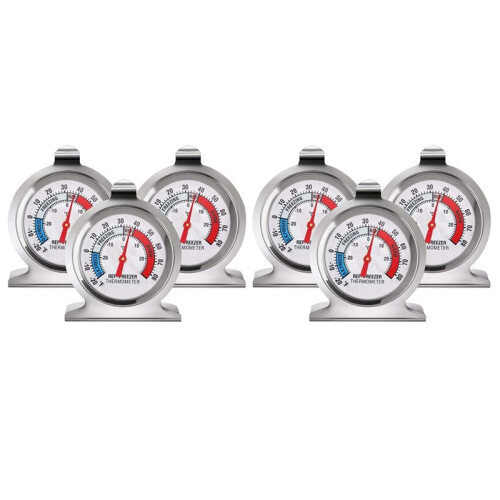 2X Refrigerator Freezer Thermometer Series Large Dial Thermometer Temperature Thermometer for Refrigerator Freezer