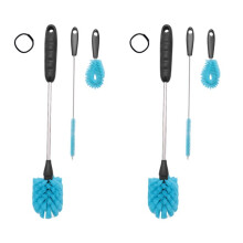 2X Reinigungs Bürsten Set für Wasser Flaschen Aus Edelstahl, Flaschen Reinigungs Set für Lange Griffe, Gebaut für Flaschen mit Schmalem Hals