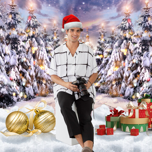 W-192 Christmas Backdrop 2.1m x 1.5m / 7x5ft