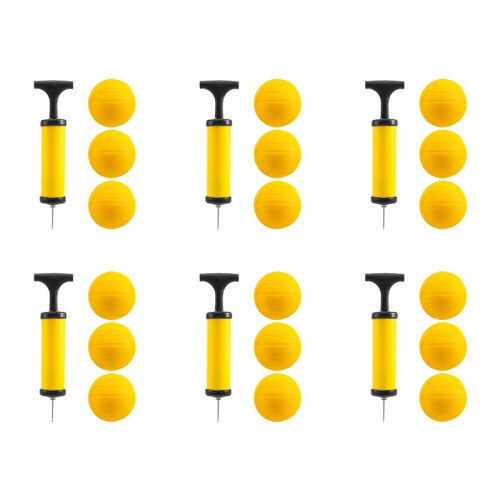 Viminston Roundnet Game  Replaceable Competitive Balls  Volleyball 18-Pack with Pump