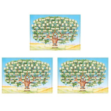 3X Family Tree Chart to Fill in 6 Generation Genealogy Poster Blank Fillable Ancestry Chart,Print Family Tree Picture A