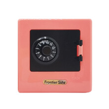 (Coral Red) Plastic Money Box with Password Safe Lock Design Plastic Coin Bank for Kids Birthday New Year Gifts