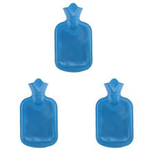 Thick Hot Water Bag Rubber Winter Warm Hot Water Bag Hand Warmer Girls Pocket Hand Feet Warm Water Bottle, 3 Pack 500ML