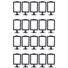 Cadres Photo Double Face sur Pied, Cadre Photo sur Pied de 4 X 6 Pouces, Cadre Autoportant en Plastique pour Table, Paquet de 20