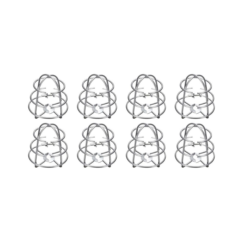 8X Fire Sprinkler Headguard,Fire Sprinkler Protection Frame Recessed Heavy Duty Chrome Plated Sprinkler Headcage 6033134654720