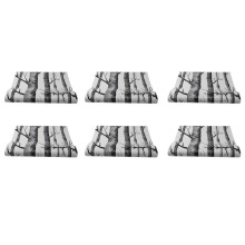 6X Papier Peint Arbre de Bouleau Blanc Noir pour Chambre à Coucher Design Moderne Salon Papier Peint Rouleau Papier Peint Bois Forêt Rustique