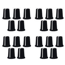 20X EQ Rotary Knob Replacement Equalizer Potentiometer Fader Knobs Push Rod Cap, Knob Cap-F
