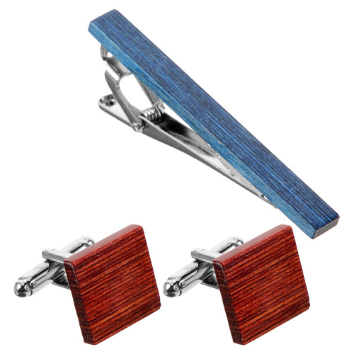 1Set Assorti Manchetknopen Met Dasspeld 2