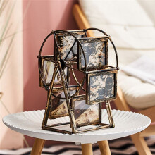 Rotating Windmills Wheel Picture Frame Photo Album Self Assembly Wedding Family Photograph Frame Home Desktop Decor A
