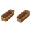 2X Desktop Cutlery Storage Basket Woven Basket Restaurant Tableware Drain Storage Box Tableware Storage Basket, Brown 1