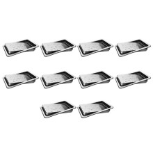 10X Pattumiera Nel Acciaio Inossidabile con Coperchio Pattumiera con Coperchio Controsoffitto Cucina B Coperchio Pattumiera Battente WC Incorporato