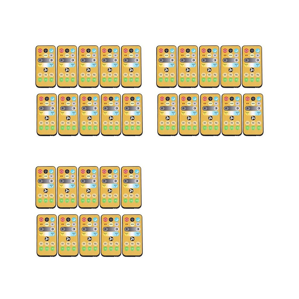 30Pcs Wireless Switches, 3-Speed Timing Remote Control, For E27 Ceiling Fan Light, 1-4H Timing Remote Control 6032692782975