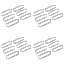 24PCS Oval Tart Ring Stainless Steel Perforated Mold Mousse Ring French Dessert Cake Decorating Mousse Mould Bakeware