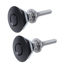 2X Clip de Bloqueo de la Matrícula del Pestillo de Liberación Rápida Kit de Aluminio de 1.25 Pulgadas de Diámetro para Placa de la Campana de