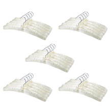 25X Satin Padded Hangers for Delicate Wedding Dresses Silk Hangers with Anti-Rust Swiveling Chrome Hook