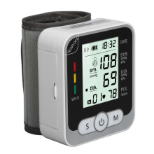 Automatic Wrist Blood Pressure Monitor, Digital, One Button, ABS Case