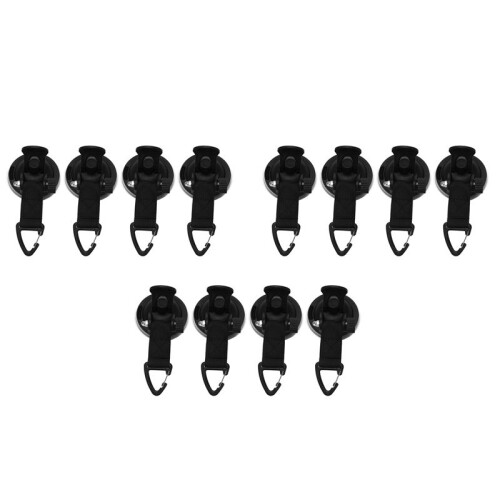 12Pcs Suction Cup Anchor Securing Hook Tie Down,Camping Tarp As Car Side Awning, Pool Tarps Tents Securing Hook