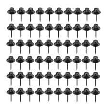 Paquet de 60 Clous Noirs à Double TêTe pour Suspendre des Tableaux, Clous pour Tableaux, Punaises pour Tentures Murales, éPingles Murales pour
