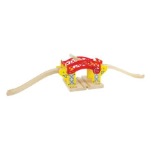 Schwenkbrücke - BIGJIGS - BJT189 - Holz - Gelb - 3 Teile