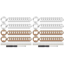 80Sets Beer Bottle Opener Inserts Kits Round DIY Bottle Opener Hardware Kit with Screws Screwdriver for Bottle Opener