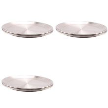 12 Pack 12 Inch Pizza Tray,Stainless Steel Pizza Oven Baking Tray,Round Pizza Baking Sheet,for Baking Roasting Serving
