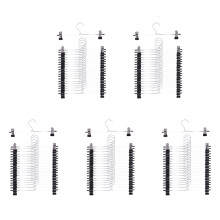Pant Hangers Skirt Hangers with Clips 100 Pack Metal Trouser Clip Hangers for Space Saving