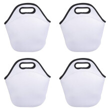 4X Sublimatie Lunchtas Herbruikbare Geïsoleerde Thermische Lunchbox Draagtas Handtassen Tote met Rits
